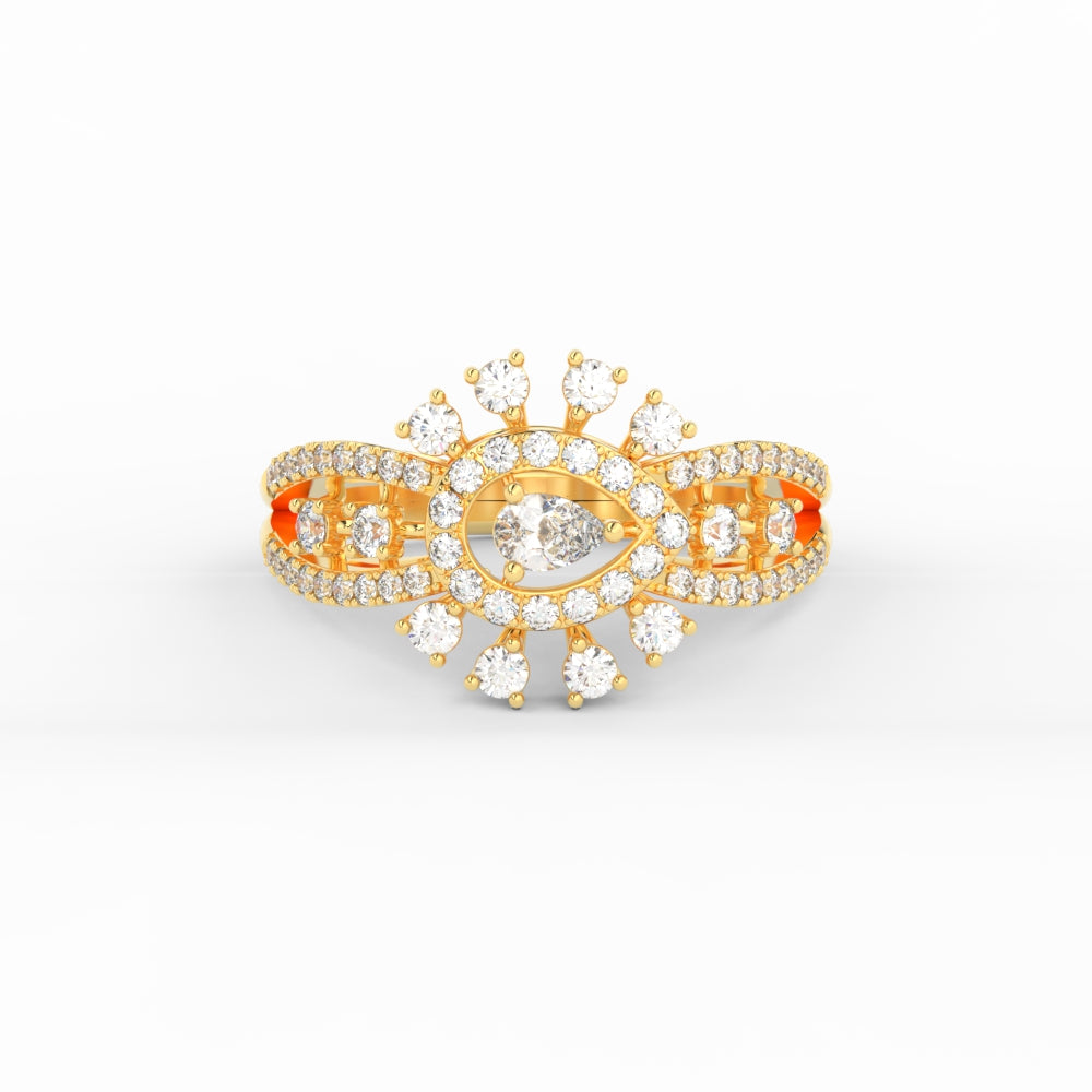 Cluster Cocktail Diamond Ring