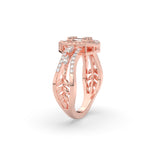 Load image into Gallery viewer, Emerald Cut Cluster Diamond Ring
