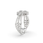 Load image into Gallery viewer, Emerald Cut Cluster Diamond Ring
