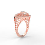 Load image into Gallery viewer, Antique Floral Diamond Engagement Ring
