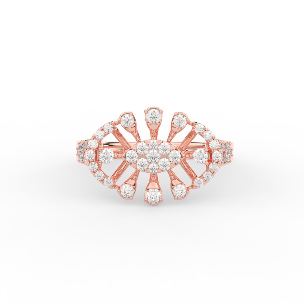Beautiful Real Diamond Cocktail Ring