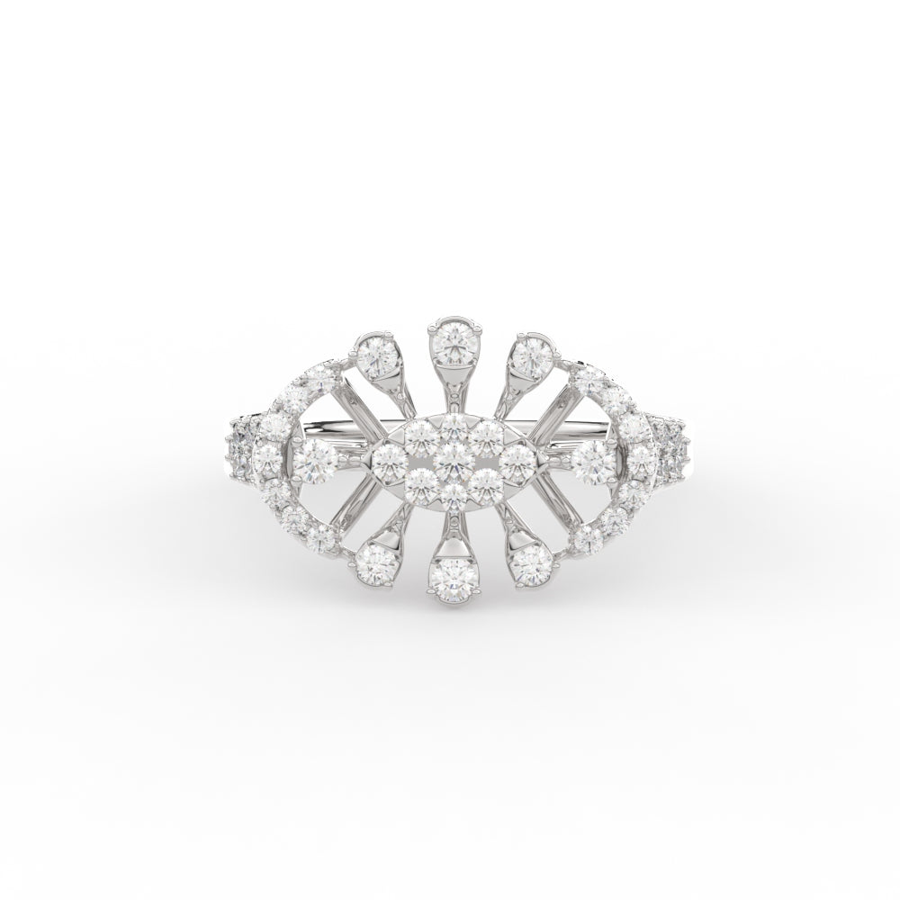 Beautiful Real Diamond Cocktail Ring