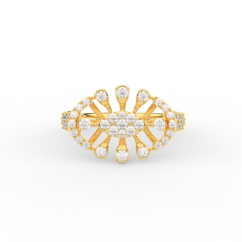Beautiful Real Diamond Cocktail Ring
