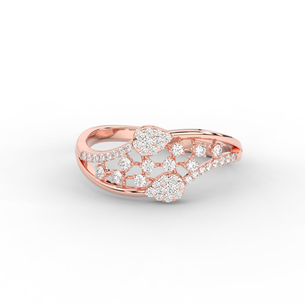 Swirl Daily Wear Natural Diamond Engagement Ring
