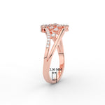 Load image into Gallery viewer, Swirl Daily Wear Natural Diamond Engagement Ring
