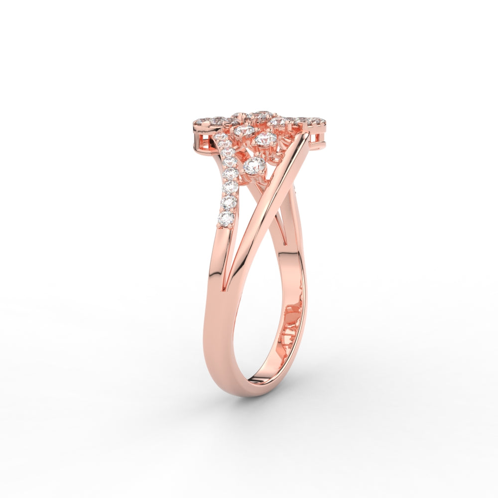 Swirl Daily Wear Natural Diamond Engagement Ring