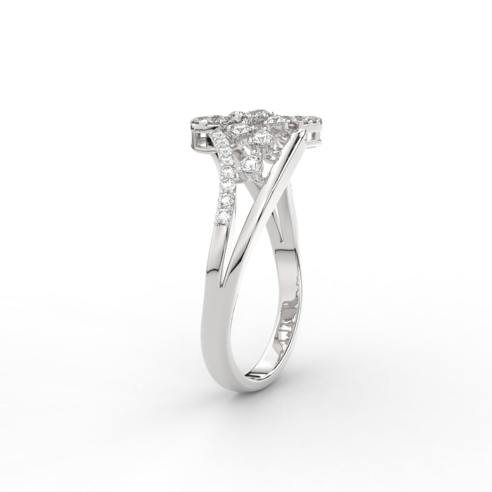 Swirl Daily Wear Natural Diamond Engagement Ring