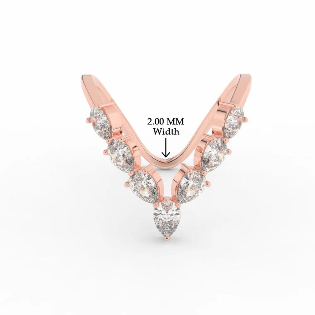Pear Shape Diamond Vanki Ring