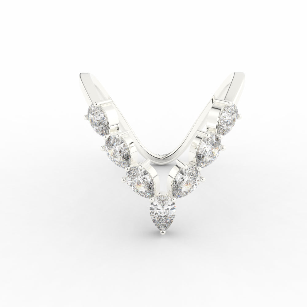 Pear Shape Diamond Vanki Ring