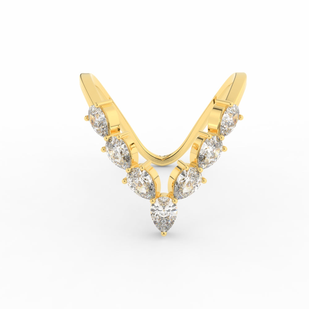 Pear Shape Diamond Vanki Ring