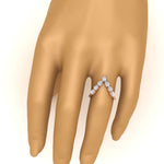 Load image into Gallery viewer, Pear Shape Diamond Vanki Ring
