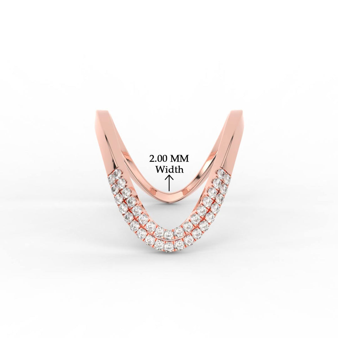 Double Band Vanki Diamond Ring