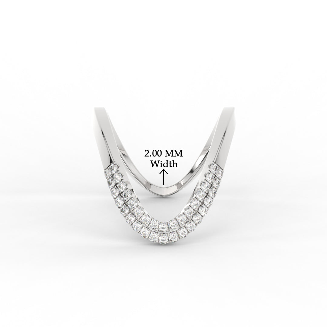 Double Band Vanki Diamond Ring