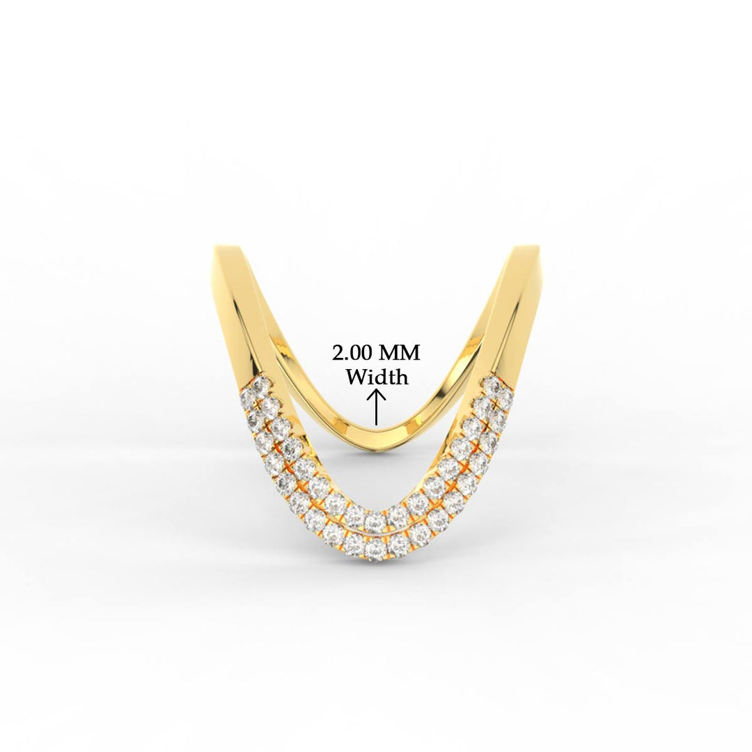 Double Band Vanki Diamond Ring