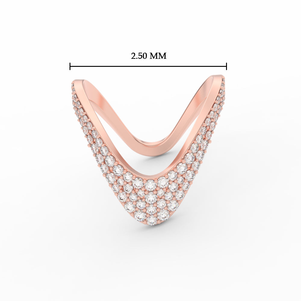3/4 Carat Diamond Vanki Ring
