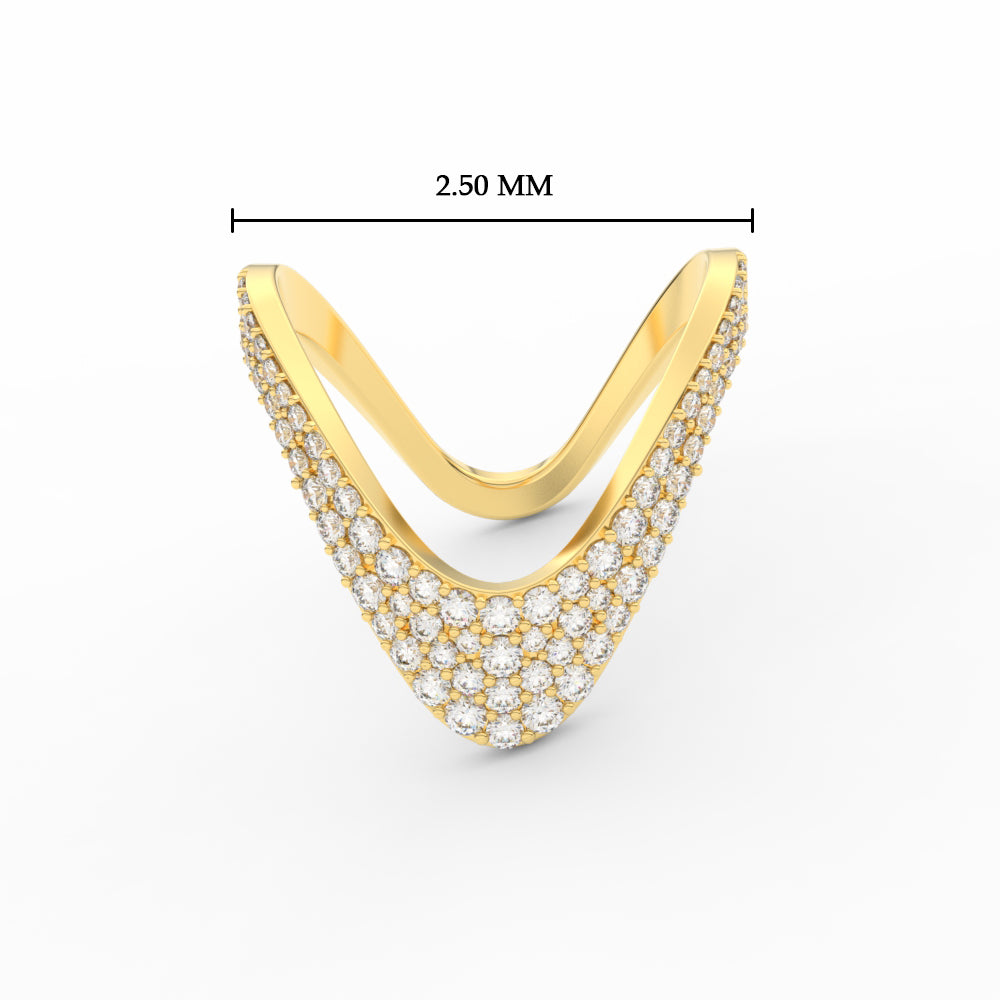 3/4 Carat Diamond Vanki Ring
