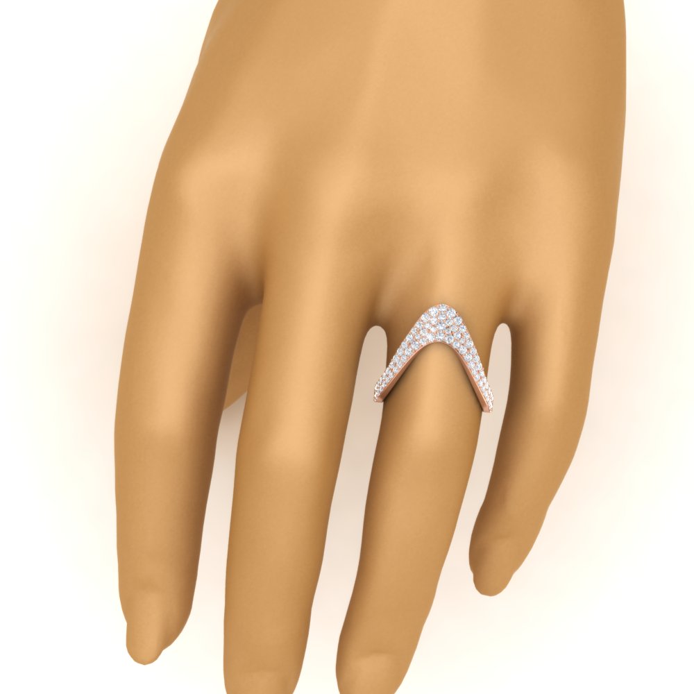 3/4 Carat Diamond Vanki Ring