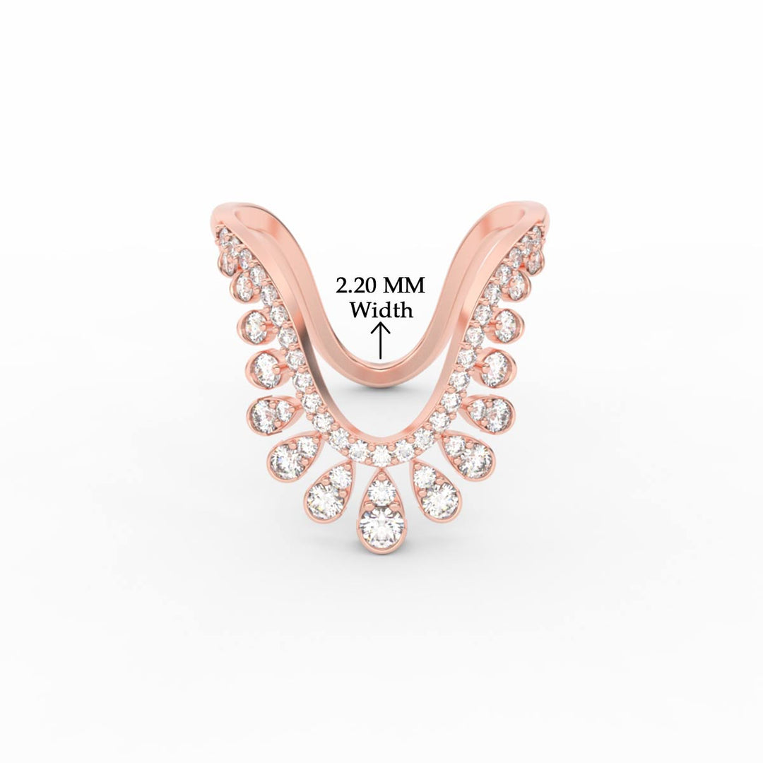 Half Carat Floral Vanki Diamond Ring