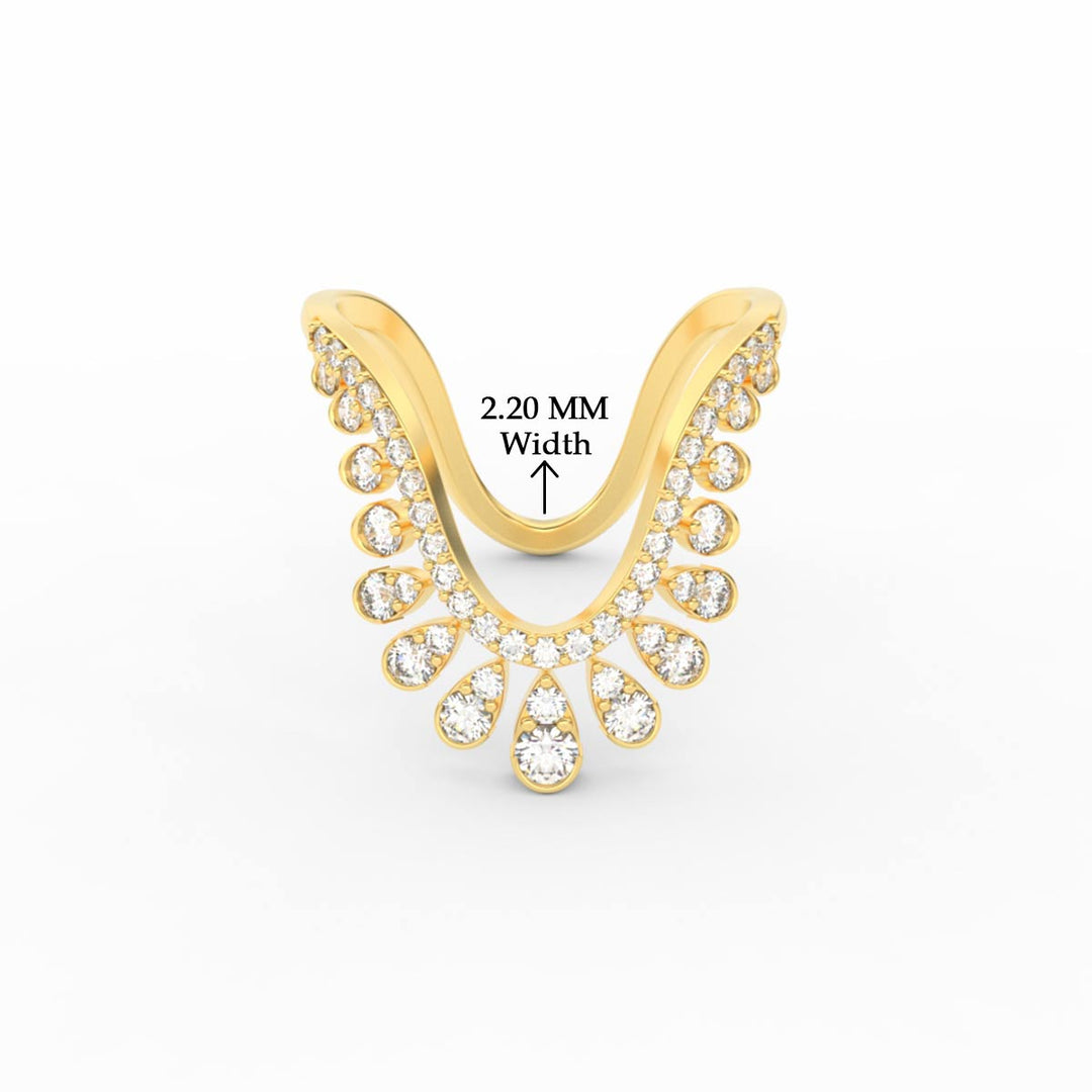 Half Carat Floral Vanki Diamond Ring