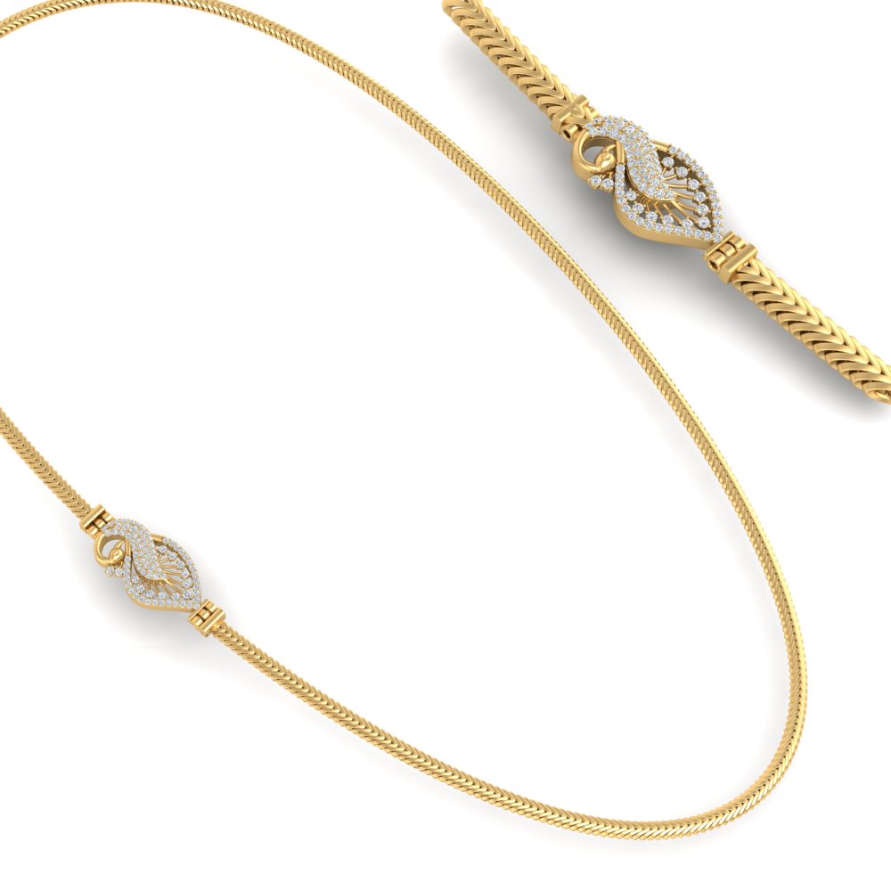 Beautiful Peacock Mugappu Thali Chain – Mangalsutraonline