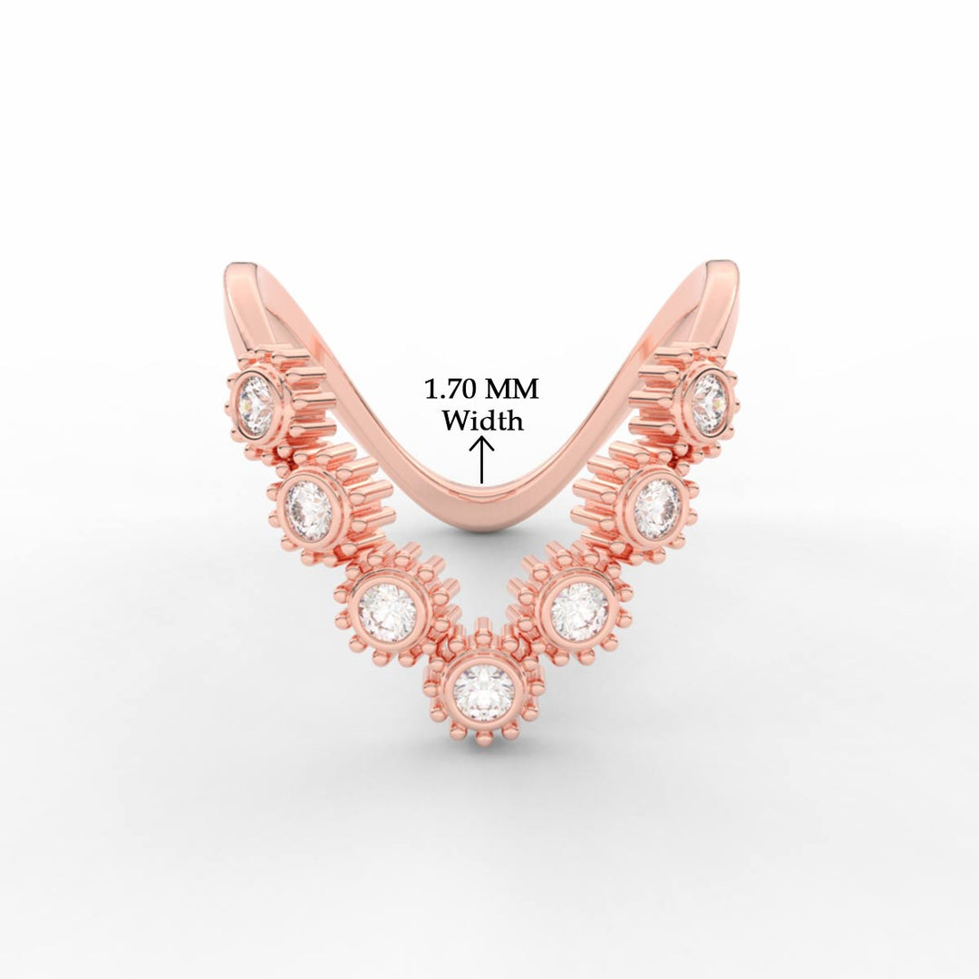 Bezel Set Diamond traditional Vanki Ring