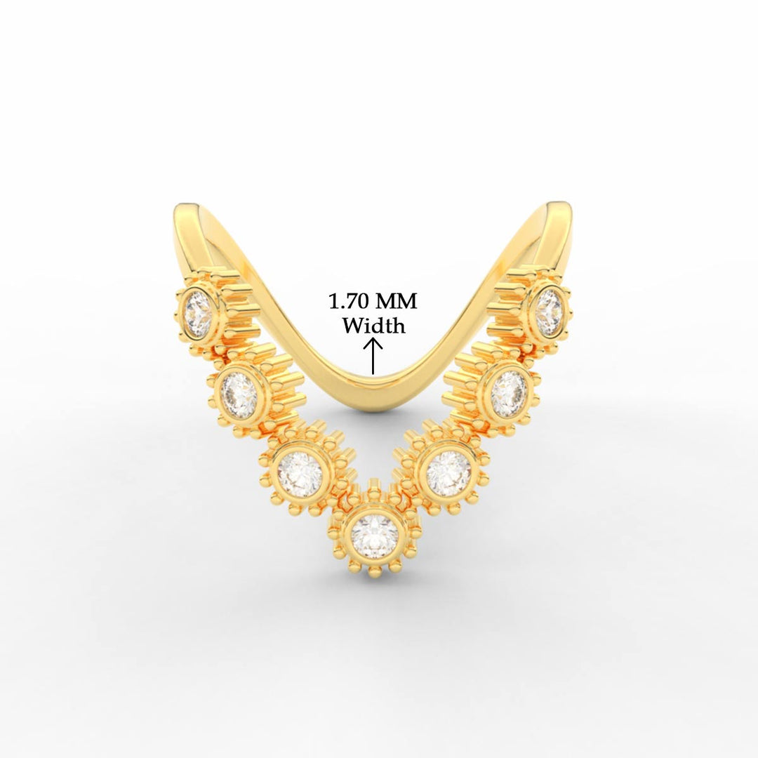 Bezel Set Diamond traditional Vanki Ring