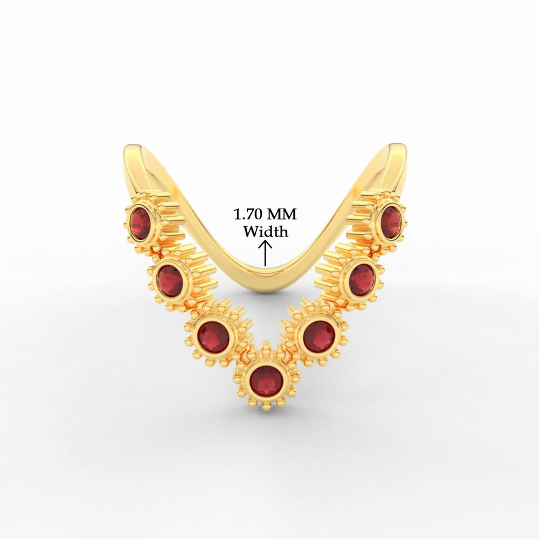 Bezel Set Diamond traditional Vanki Ring