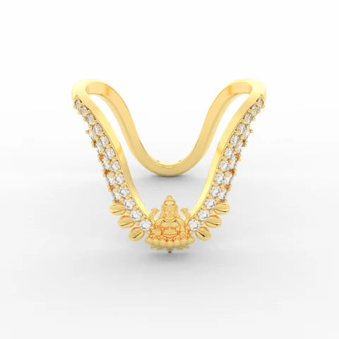 3. Lakshmi Design Traditional Diamond Vanki Ring