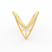 Stylish Round Diamond Vanki Ring