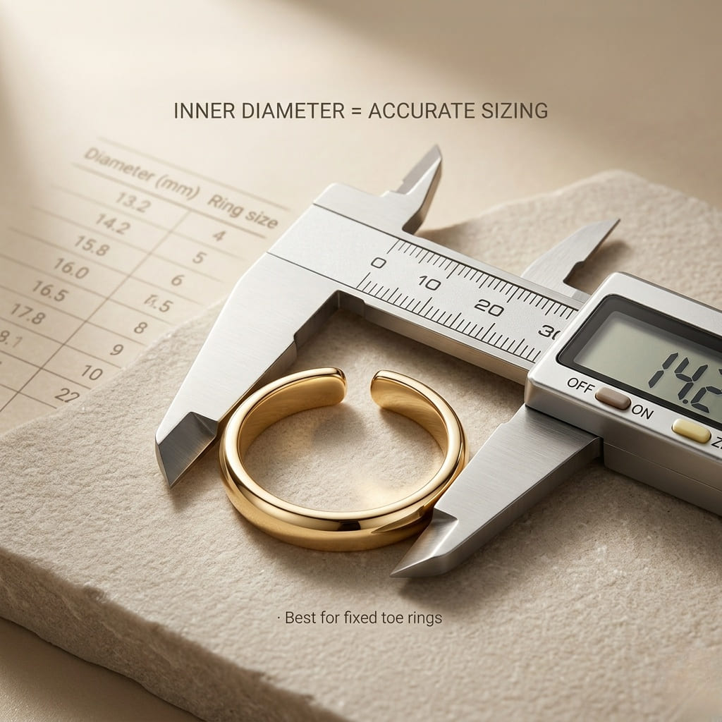 Method 2: Measuring an Existing Toe Ring