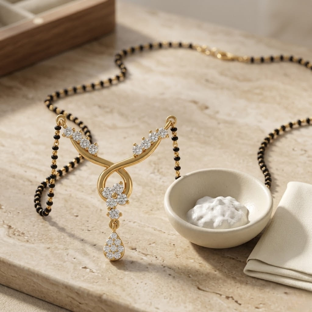 Method 2: Baking Soda Paste (For Tarnished Gold)