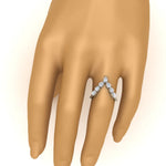 Load image into Gallery viewer, Pear-shape-diamond-vanik-ring-in-14k-white-gold-MGS10992HAND-NL-WG