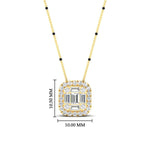 Load image into Gallery viewer, Round-Baguette-Modern-3-spaced-out-black-beads-Mangalsutra-in-yellow-gold-mgs10839angle1-nl-yg-hw.jpg?v=1767873992