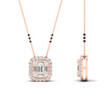 Load image into Gallery viewer, Round-Baguette-cut-3-beads-modern-diamond-mangalsutra-in-rose-gold-mgs10839angle2-nl-rg.jpg?v=1767873992