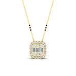 Load image into Gallery viewer, Round-Baguette-cut-3-beads-modern-diamond-mangalsutra-in-yellow-gold-mgs10839angle1-nl-yg.jpg?v=1767873992