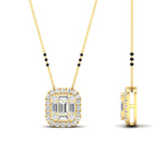 Load image into Gallery viewer, Round-Baguette-cut-3-beads-modern-diamond-mangalsutra-in-yellow-gold-mgs10839angle2-nl-yg.jpg?v=1767873992