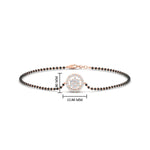 Load image into Gallery viewer, Simple Halo Diamond Mangalsutra Bracelet
