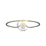 Load image into Gallery viewer, Simple Halo Diamond Mangalsutra Bracelet
