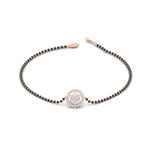 Load image into Gallery viewer, Simple Halo Diamond Mangalsutra Bracelet
