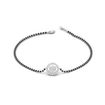 Load image into Gallery viewer, Simple Halo Diamond Mangalsutra Bracelet

