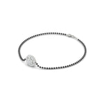 Load image into Gallery viewer, Simple Halo Diamond Mangalsutra Bracelet
