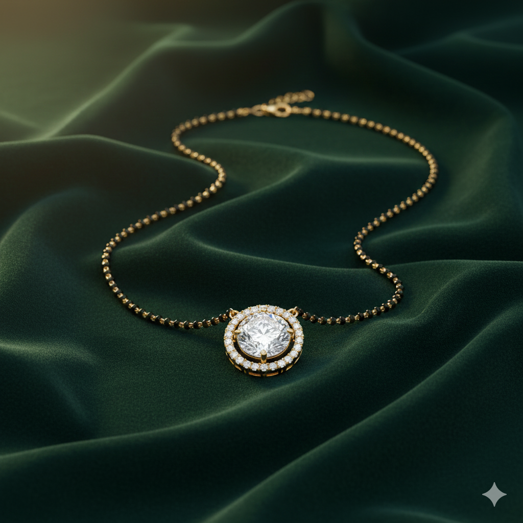 Solitaire Short Mangalsutra