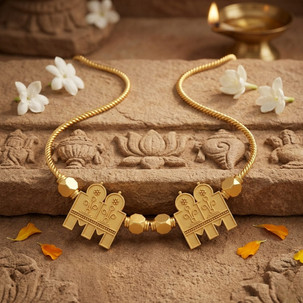 7. Temple Design Thali