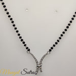 Load image into Gallery viewer, V Shaped Graduated Diamond Mangalsutra
