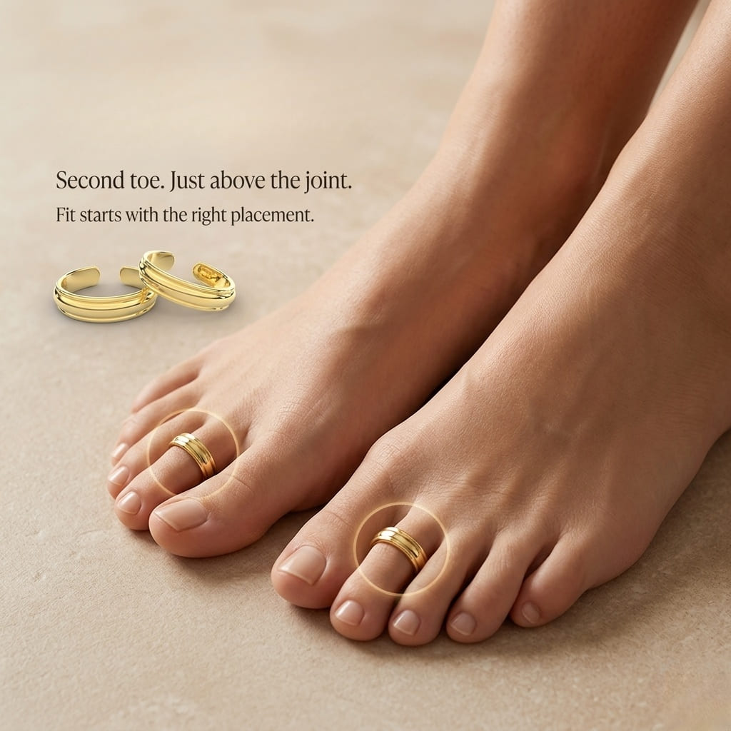 Where Should a Toe Ring Sit?
