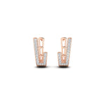 Load image into Gallery viewer, Beautiful Diamond J Hoop Earrings
