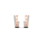 Load image into Gallery viewer, Beautiful Diamond J Hoop Earrings
