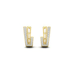 Load image into Gallery viewer, Beautiful Diamond J Hoop Earrings