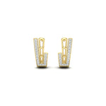 Load image into Gallery viewer, Beautiful Diamond J Hoop Earrings
