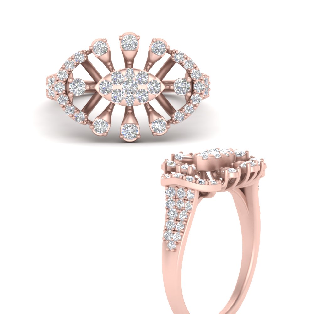 Beautiful Real Diamond Cocktail Ring – Mangalsutraonline